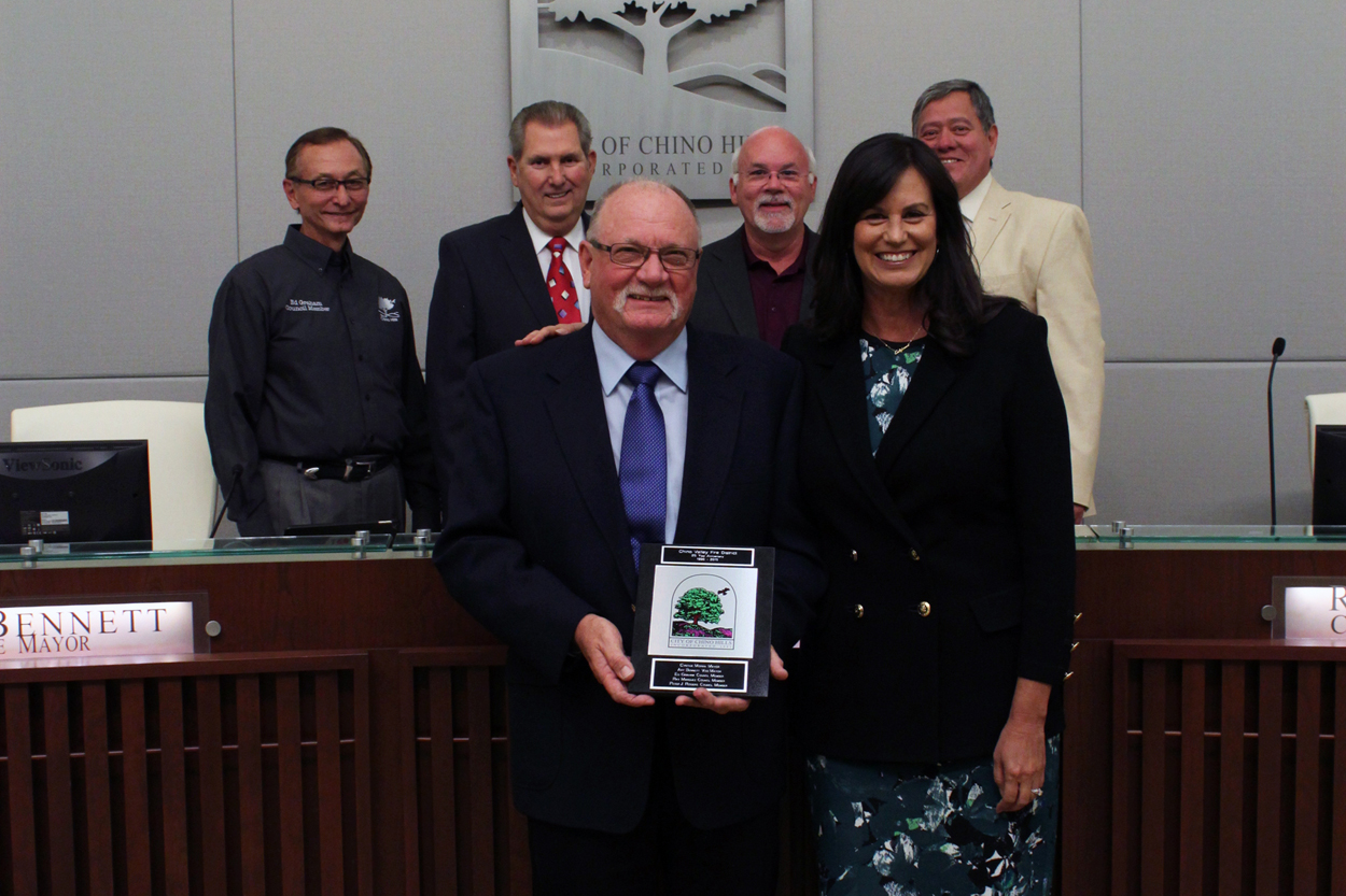 Chino Valley Fire District receiving a City Tile